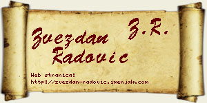 Zvezdan Radović vizit kartica